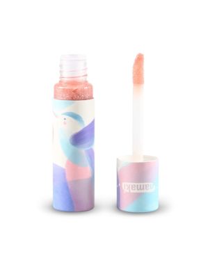 Organic Lip Gloss, Glitter Pink