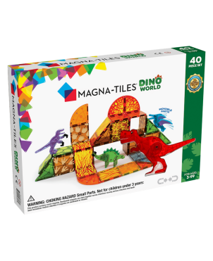 Μαγνητικό Παιχνίδι, Magna Tiles, Dino World 40 κομ.