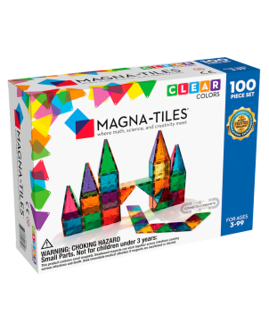 Μαγνητικό Παιχνίδι, Magna Tiles, Clear Colors 100 κομ.