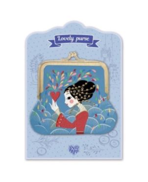 Vintage Παιδικό Πορτοφόλι, Πριγκίπισσα- Καρδιά