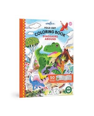 Βιβλίο Ζωγραφικής με Αυτοκόλλητα, Dinosaurs