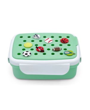 Bento Φαγητοδοχείο με Charms Πράσινο