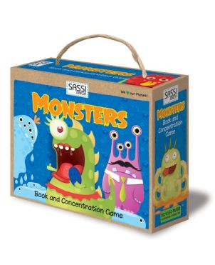 Παιχνίδι Memory &  Βιβλίο, Monsters
