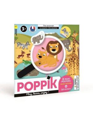 50 Aυτοκόλλητα & 2 Αφίσες, My First Stickers - The Savannah