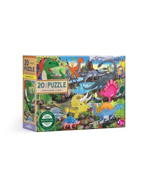 Puzzle 20pcs, Dinosaur Land