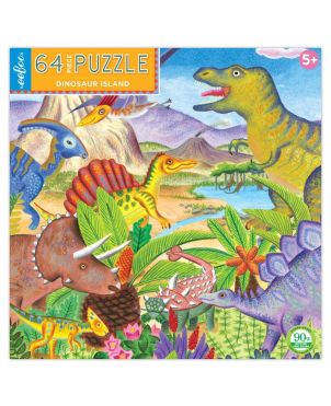 Παιδικό Puzzle 64pcs, Dinosaur Island