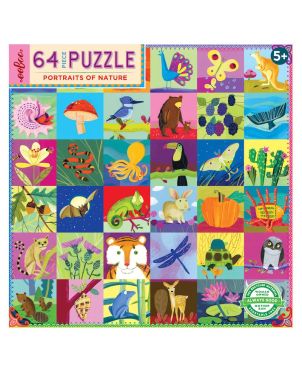 Παιδικό Puzzle 64pcs, Portraits of Nature 