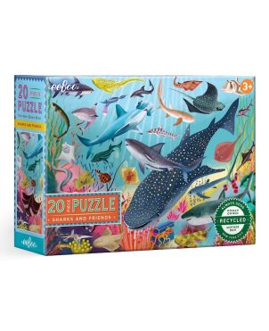 Puzzle 20pcs, Sharks and Friends