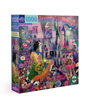 Puzzle 1000pcs, Cat and the Castle