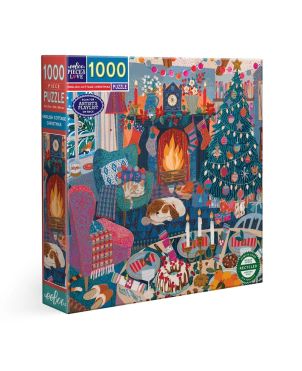 Puzzle 1000pcs, English Cottage Christmas