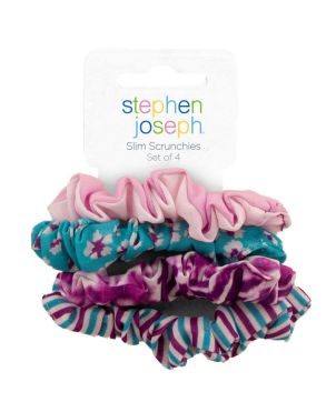 Σετ 4 Scrunchies Μαλλιών, Purple Madness