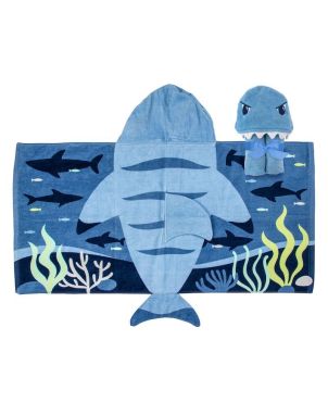 Παιδική Πετσέτα με Κουκούλα, Shark