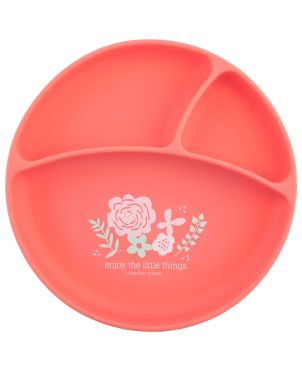 Παιδικό Πιάτο Σιλικόνης, Coral Flower