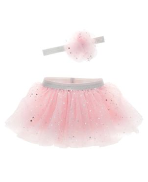 Σετ Παιδική Φούστα Tutu & Κορδέλα, Pink Silver