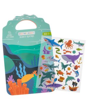 Βιβλίο Με Αφρώδη Επαναχρησιμοποιούμενα Αυτοκόλλητα, Sea Life