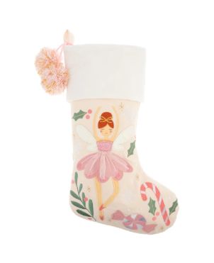 Χριστουγεννιάτικη Διακοσμητική Κάλτσα, 29X50 εκ., Νεράιδα