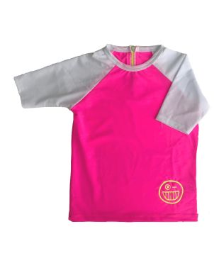 Μπλούζα με Προστασία UV, Pink/White